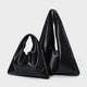 Grands sacs à bandoulière noirs pour femmes, grand sac de shopping Hobo de qualité, petit sac à main à bandoulière en cuir véritable, fourre-tout de voyage pour dames