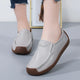 Chaussures décontractées en cuir véritable pour femmes, baskets de loisirs, mocassins à enfiler, mocassins souples pour femmes, marque de luxe