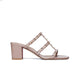 Chaussures de gladiateur de luxe pour femmes, sandales tendance pour femmes, pantoufles d'été, talon épais, talons hauts en cuir RiSALE, 2024