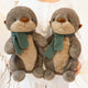 Écharpe de Simulation d'animaux de loutre, 26/40cm, poupées douces, oreiller, jouets, décoration de bureau, de maison, cadeaux d'anniversaire et de noël amusants pour bébé, nouvelle collection