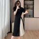 YZJNH-Robe Longue d'Été pour Femme, Édition Coréenne, Abonnés, Panneau Déformable, Design, T-shirt Grande Taille, 2024
