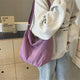 Sacs à bandoulière de grande capacité de couleur unie, sacs portables pour femmes et filles, sacoches simples, sacs en Nylon, fourre-tout