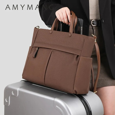 Sac à main pour ordinateur portable 14 pouces, pour les déplacements professionnels, matériaux de qualité supérieure, sac à main pour femme, sac à bandoulière, pour ranger des magazines et un carnet A4