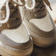 Maden Patchwork été maille respirant blanc baskets hommes semelle épaisse bas chaussures décontractées à lacets bout rond chaussures de rue