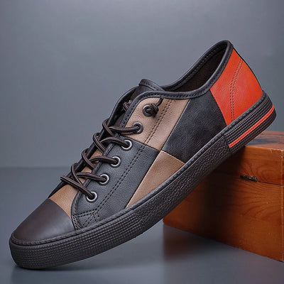 Hommes mocassins en cuir automne respirant hommes chaussures décontractées de luxe concepteur à lacets mâle chaussures de conduite baskets confortables 21806