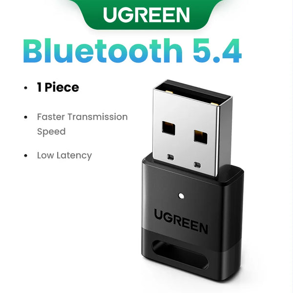 UGREEN-Adaptateur USB Bluetooth 5.3 5.4, Dongle pour Haut-Parleur PC, Souris Sans Fil, Clavier, Récepteur Audio de Musique, Émetteur Bluetooth