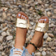 Sandales plates d'été De couleur unie, pantoufles d'extérieur à bout ouvert, chaussures De plage pour femmes, grande taille, diapositives, 2025 ﻿