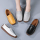 Chaussures décontractées en cuir véritable pour femmes, baskets de loisirs, mocassins à enfiler, mocassins souples pour femmes, marque de luxe