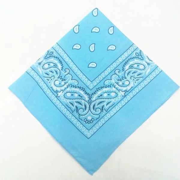 55 cm * 55 cm Sports de plein air Bandana écharpe masque facial équitation Camping cyclisme foulard Tube bracelet Paisley bandeau femmes hommes