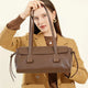 2025 nouveau sac à bandoulière en cuir véritable pour femmes grande capacité peau de vache sac à main de luxe longue bande vin rouge Baguette sac femme