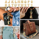 Porte-clés à bulles dorées pour femmes, breloque de sac à lettres, bricolage de sacs à main Alphabet, pendentif de sac à dos d'école, cadeau, accessoires clés