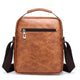 Sac à bandoulière en cuir vintage pour hommes, sac à main pour hommes, marron, noir, sac de messager d'affaires, rabat masculin, lancé, été, nouveau, 2024