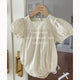 Vêtements assortis pour la famille, robe d'été pour enfants, vêtements de princesse brodés, barboteuses douces pour bébés filles, 16%