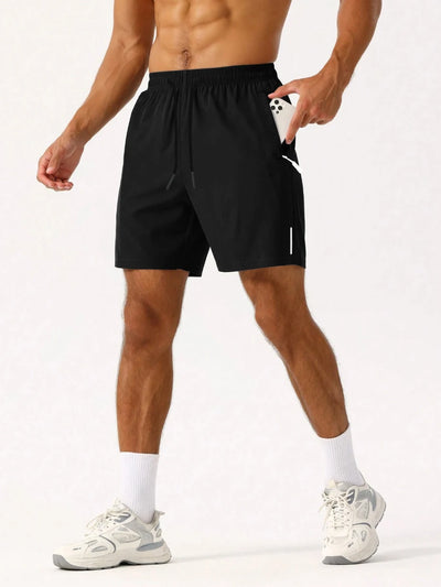 Short d'athlétisme pour hommes avec ceinture extensible à cordon de serrage, séchage rapide, vacances à la plage, loisirs d'été, Sports de Fitness