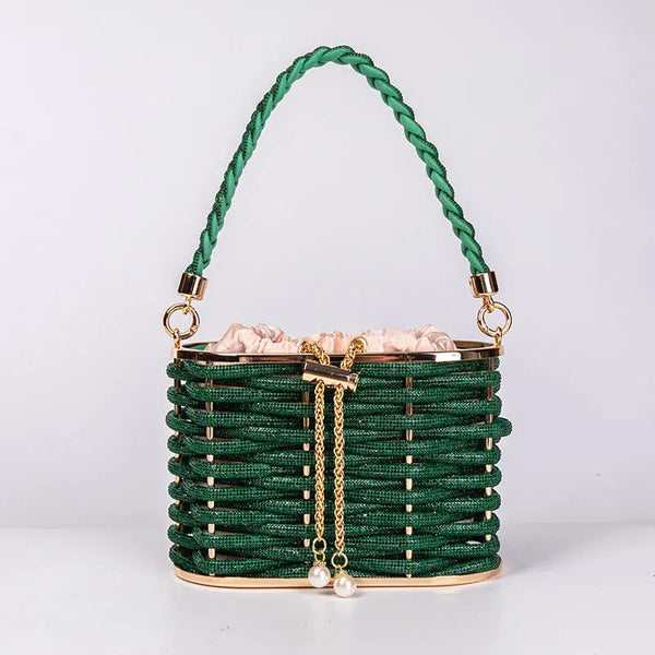 Sac à main épaule paillettes perle fête de mariage pochette sac à main diamants brillant perles sac de soirée bandoulière strass luxe femme