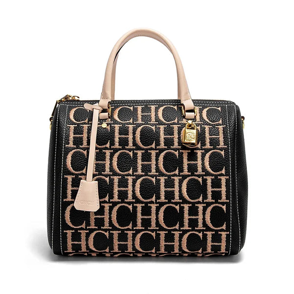 Sac à bandoulière de grande capacité pour femmes, sac à bandoulière Vintage classique avec lettres Design, couleur unie