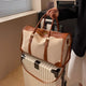 Sac à main de rangement de voyage pour femmes, sac de bagages de Fitness Vintage, sac à bandoulière simple, grand sac en Nylon et cuir PU, 2026 sacs à main