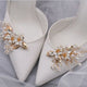 1 paire de pinces à chaussures en strass, boucles, fleur en cristal, breloques de chaussures, ornements, bottes de fête de mariage, décoration pour femmes et filles