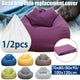 1/2 pièces paresseux canapé couverture solide chaise couvre sans remplissage grand pouf couverture adultes canapé salon chambre Tatami chaise longue
