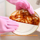 1 paire de gants de vaisselle en Silicone, gants ménagers multifonctionnels, nettoyage de cuisine, isolation thermique, gants magiques