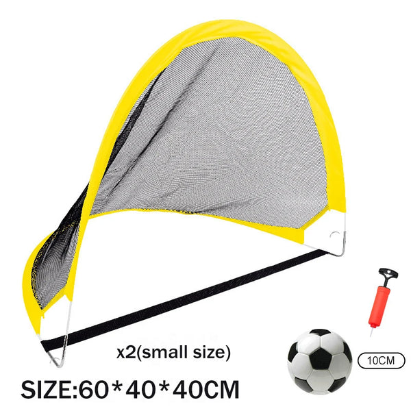 Filet de but d'entraînement de porte de football pliant pour enfants, tente de jeux portable pour enfants, jeu d'intérieur et d'extérieur, jouet de sport, cadeaux pour garçons