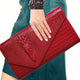 Pochette élégante pour femme, grande capacité, sac à bandoulière imprimé crocodile