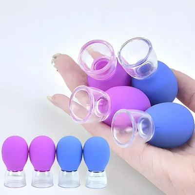 Tasse de massage Chi ping en silicone, pour le corps, le visage, le cou, les yeux, sous vide, précieux, soins du visage, outil de beauté anti-âge