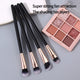 Pinceau de maquillage pour les yeux, manche en bois doux, brosse pour fard à paupières, brosse pour smuder, brosse pour détails, outil de beauté polyvalent, 4 pièces