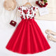 Filles vêtements d'été Style décontracté vêtements volants imprimé fleur nœud papillon fête d'anniversaire robe de concours décontracté vacances élégant