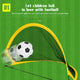 Filet de but d'entraînement de porte de football pliant pour enfants, tente de jeux portable pour enfants, jeu d'intérieur et d'extérieur, jouet de sport, cadeaux pour garçons