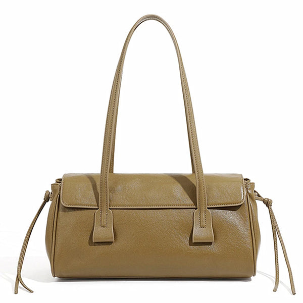 2025 nouveau sac à bandoulière en cuir véritable pour femmes grande capacité peau de vache sac à main de luxe longue bande vin rouge Baguette sac femme