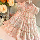 Robe d'été pour filles, nouvelle Version coréenne, robe florale élégante pour enfants, robe de princesse Super féerique pour petites filles, 2025