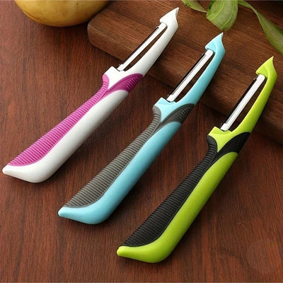Couteau à éplucher de pommes de terre multifonctionnel en acier inoxydable, outil de cuisine pour légumes et Fruits