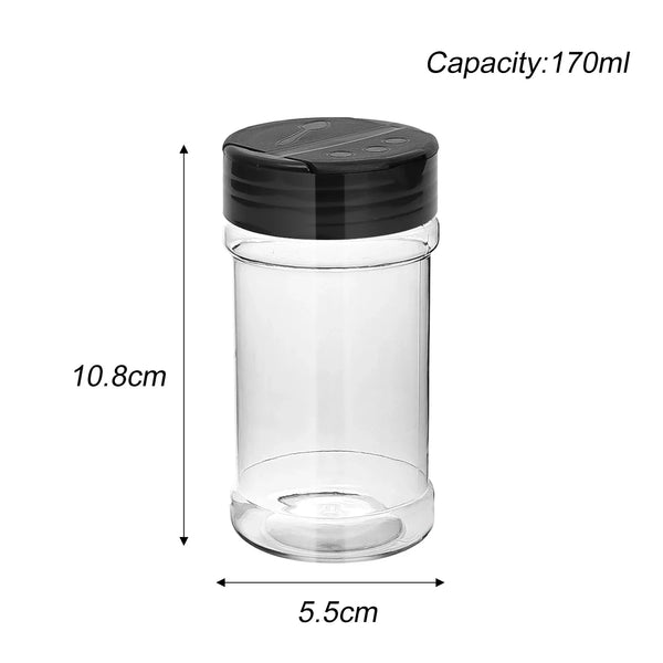 Ensemble de Bocaux en Plastique Réutilisables pour Épices et Herbes en Poudre, Accessoire de Cuisine
