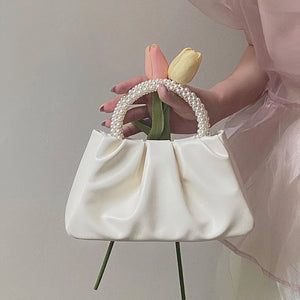 2025 perle sac à main plis nouvelle mode nuage téléphone portable sac à bandoulière messager Mini petit sac Одноп weg ume сумк