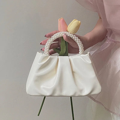 2025 perle sac à main plis nouvelle mode nuage téléphone portable sac à bandoulière messager Mini petit sac Одноп weg ume сумк