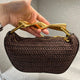 Nouveau sac à bandoulière tissé haut de gamme mode sac à rabat Simple polyvalent léger luxe littéraire sac à main léger luxe pochette décontractée