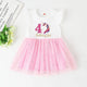 Robe tutu de princesse rose pour petite fille, chemise d'anniversaire, tenue de fête d'anniversaire pour bébé, enfant en bas âge, 1 à 4 ans, Nairobi Orn