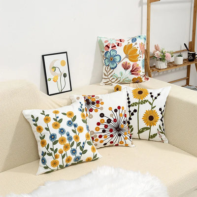 Housse de coussin bohème en toile, serviette brodée, taie d'oreiller, décoration de maison, canapé, Cojines, fournitures de bureau, 45x45