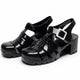 Été femmes nouvelles sandales Transparent talons hauts plate-forme sandale femmes décontracté gelée chaussures dame carré Bling Sandalias Mujer